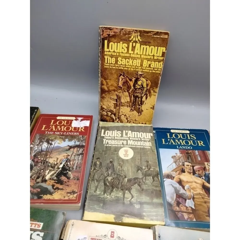 Lot of 11 Louis L’Amour “The Sacketts” Series Trade Paperback Western Books (4)